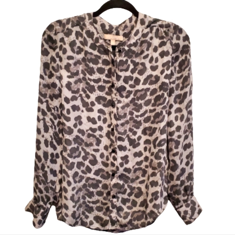 Banana Republic Women's Leopard Print Blouse Size 4